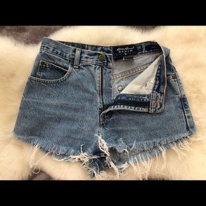 Eddie Bauer high waist jean shorts